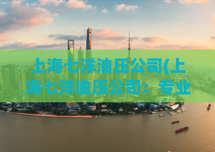 上海七洋油压公司(上海七洋油压公司：专业解决液压问题)